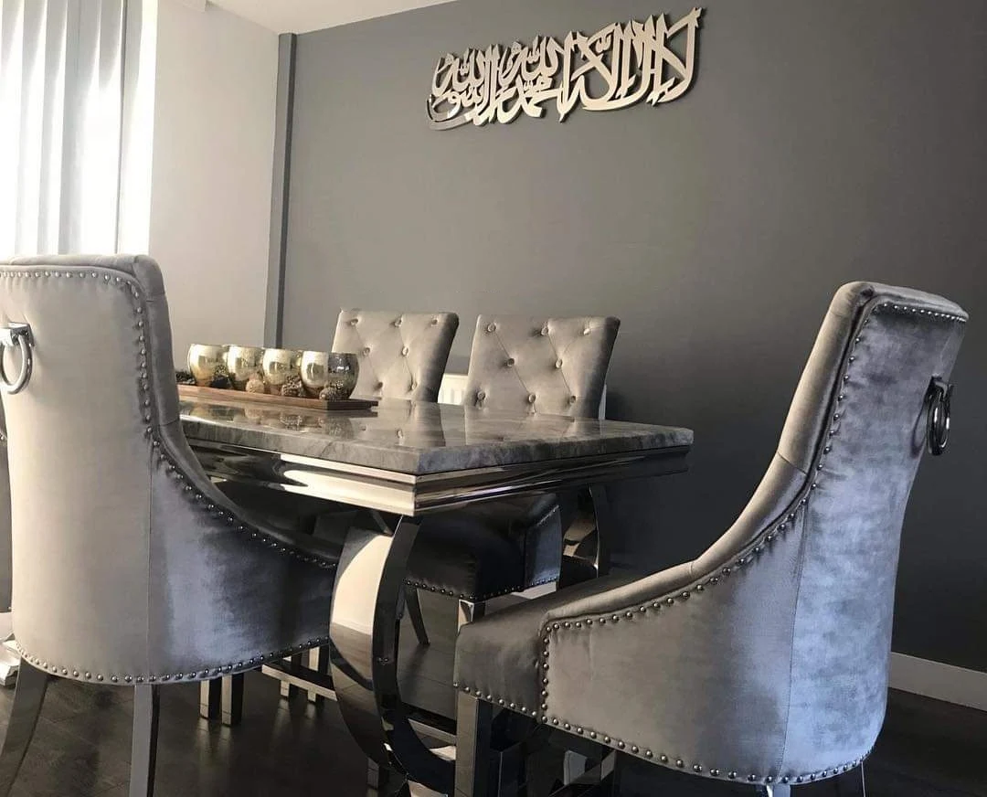Metal Islamic wall decorative for Muslim home decor Silver color Arabic Design Islamic wall decorative