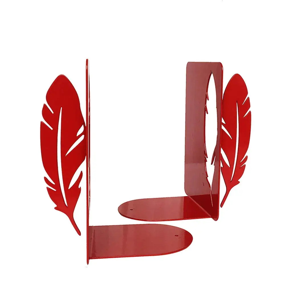 Creative Alphabet Shaped Metal Bookends Iron Support Holder Desk Stand For Books Student Stationery School Office Supplies