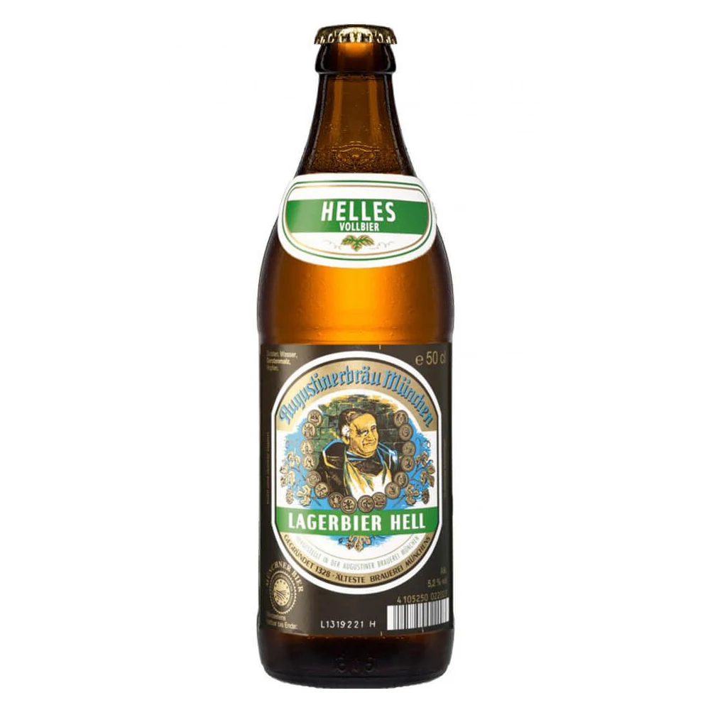 TOP QUALITY German Beer - 50cl Augustiner Hell - Beer of Germany - Ready to Ship