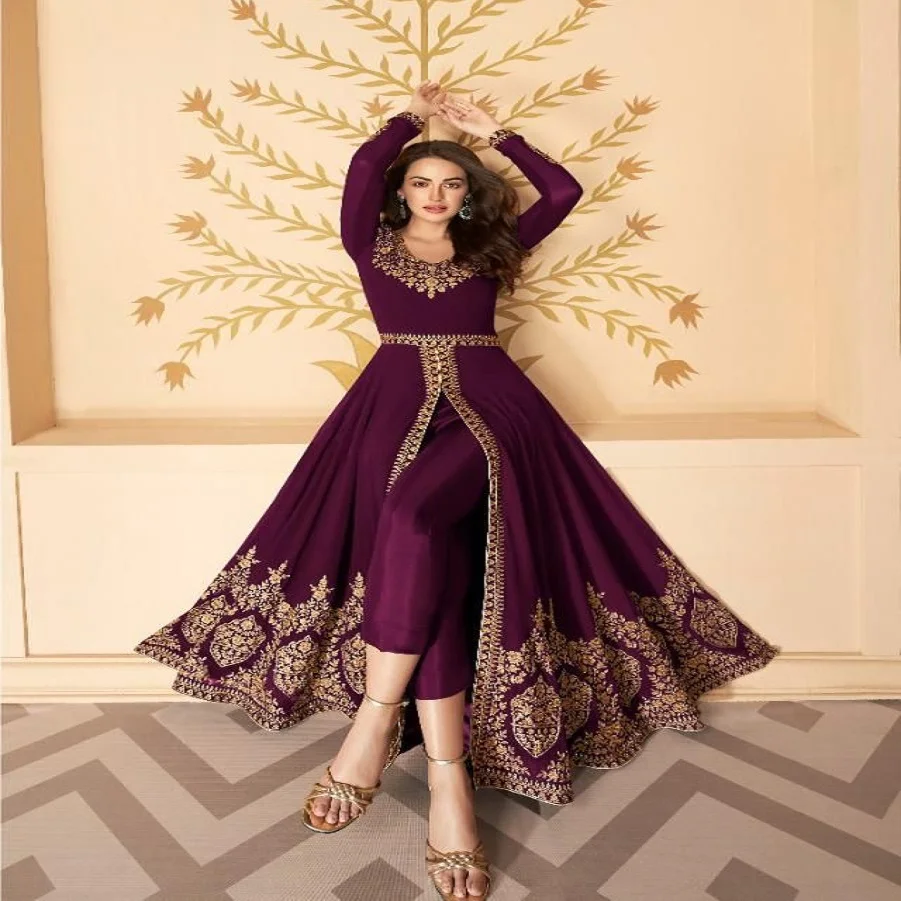 indian designer Fox embroidery Georgette salwar suit with dupatta for women exclusive collection 2023