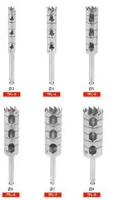 Sanguine Dental Trephine Bur for Teeth treatment Dental Implant Instruments Tissue Punch Kit With Autoclavable Bur Holder