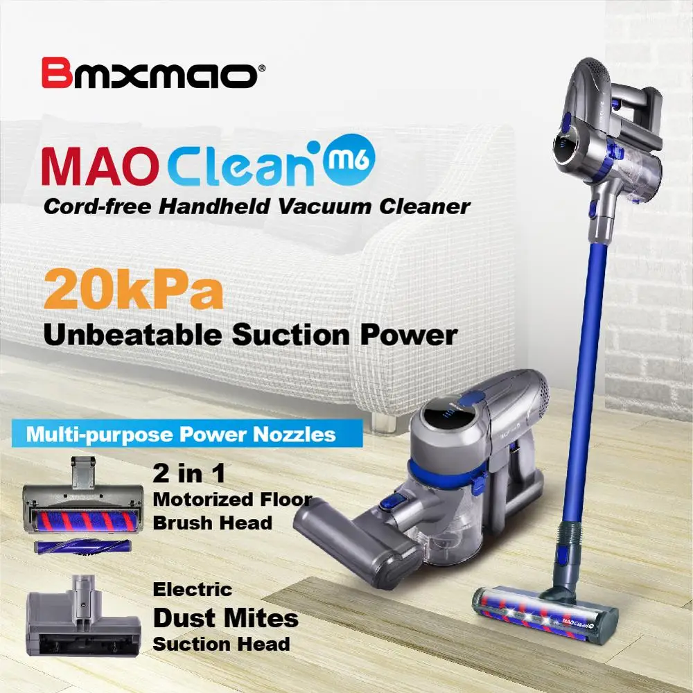 
Cordless cyclone suction vacuum cleaner 20000Pa 