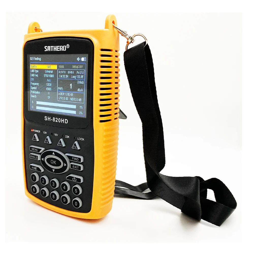 SATHERO SH-820HD DVB-S2 лучше Satlink 6980 Цифровой спутниковый Finder метр h.265 satlink ws-6933 kpt-716ts st-5150