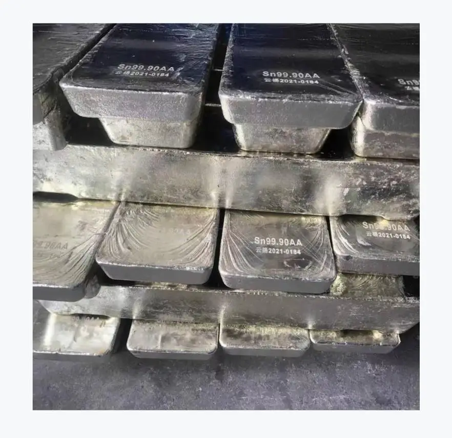 High Quality High Purity Chinese factories export to all countries 99.9% Tin ingots