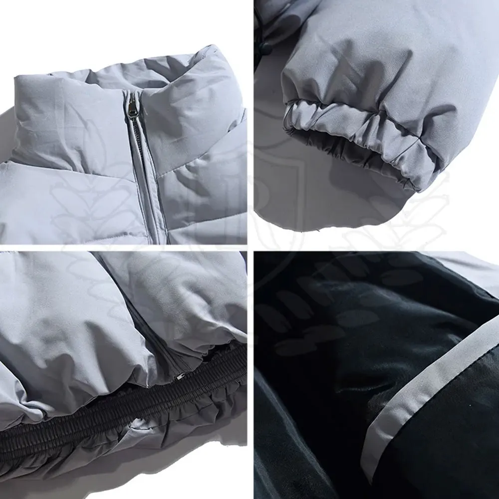 Men Fashion New Design Winter Puffer Shiny Jacket Warm Padding Wholesale Bubble Jacket