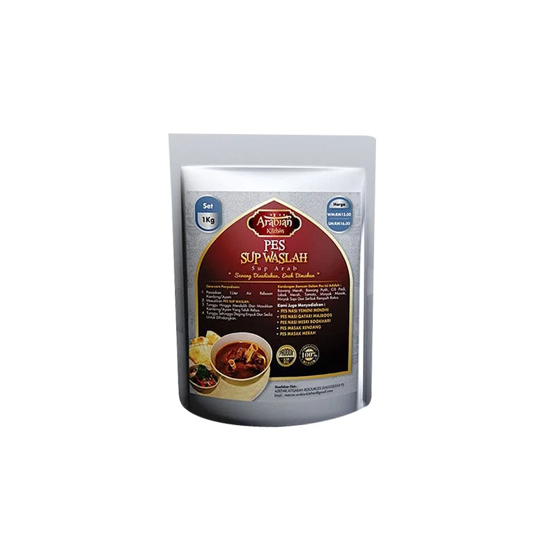 High Quality Easy to Cook Instant Arabian Soup Combined with Rice Can Be Served in Restaurants Made in Malaysia