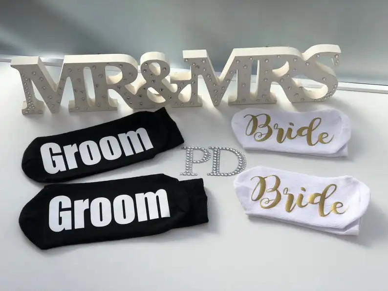 
DJ257 Wedding Party Bridesmaid Personalised Socks 