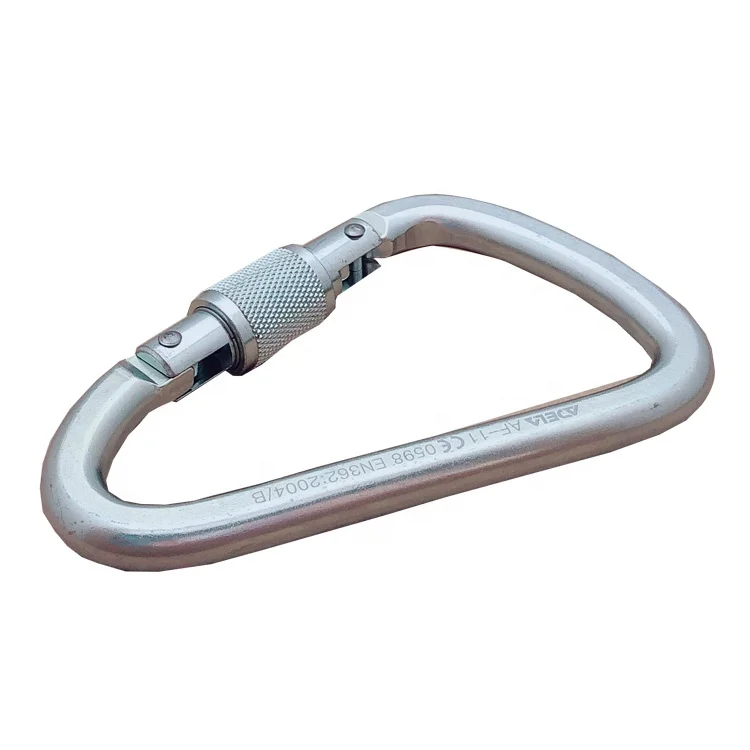 ADELA 35kN Snap Hook Carabiner Clip Industrial Alloy Titanium Zinc Aluminum Steel Connecting Link for Vehicles