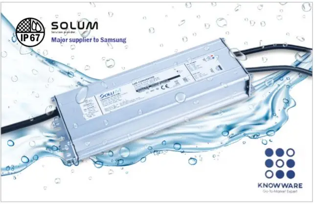 Ip67_constant & Voltage Programmingable Control Smart LED Flicker Free LED Driver IP67 Waterproof LED Driver Made in Korea Solum