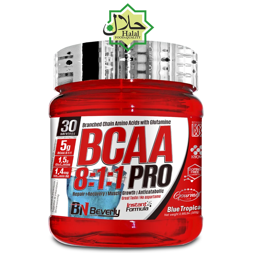 BCAA 811 + глутамин аминокислоты. Тропический, арбузный или кола. 300 г. Бутылка. Эксклюзивные вкусы. Халяль