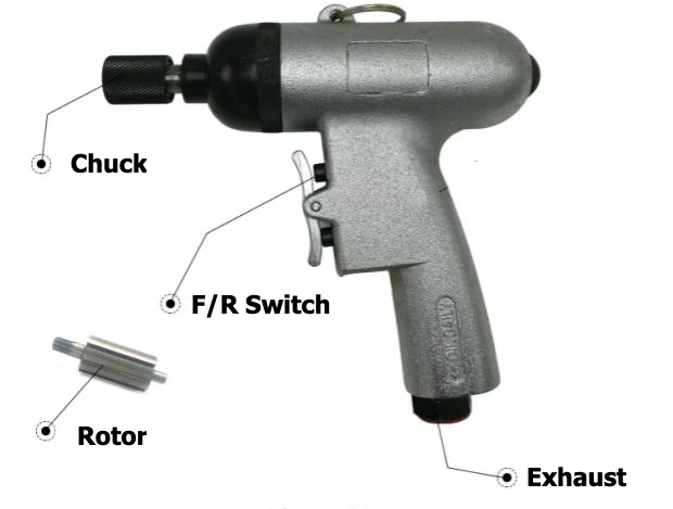 
Pneumatic Screwdriver fast and accurate shut-off clutch for smooth performance and high quality tightening 