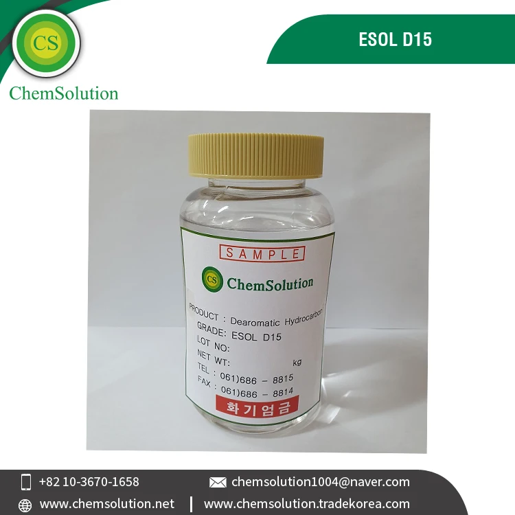 South Korea Origin Manufacturer Selling Cas No.64742-47-8 Industrial Grade Hydrocarbon ESOL D15 Solvent