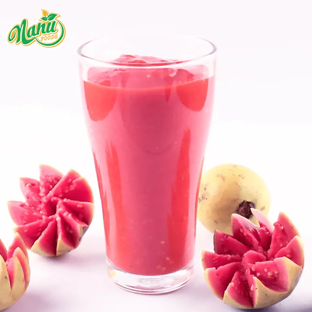 High quality- Frozen Pink Guava Juice Puree with competitive - OEM brand - packing :1kg/bottle ; 20kg/carton ; 180kg/steel drum.