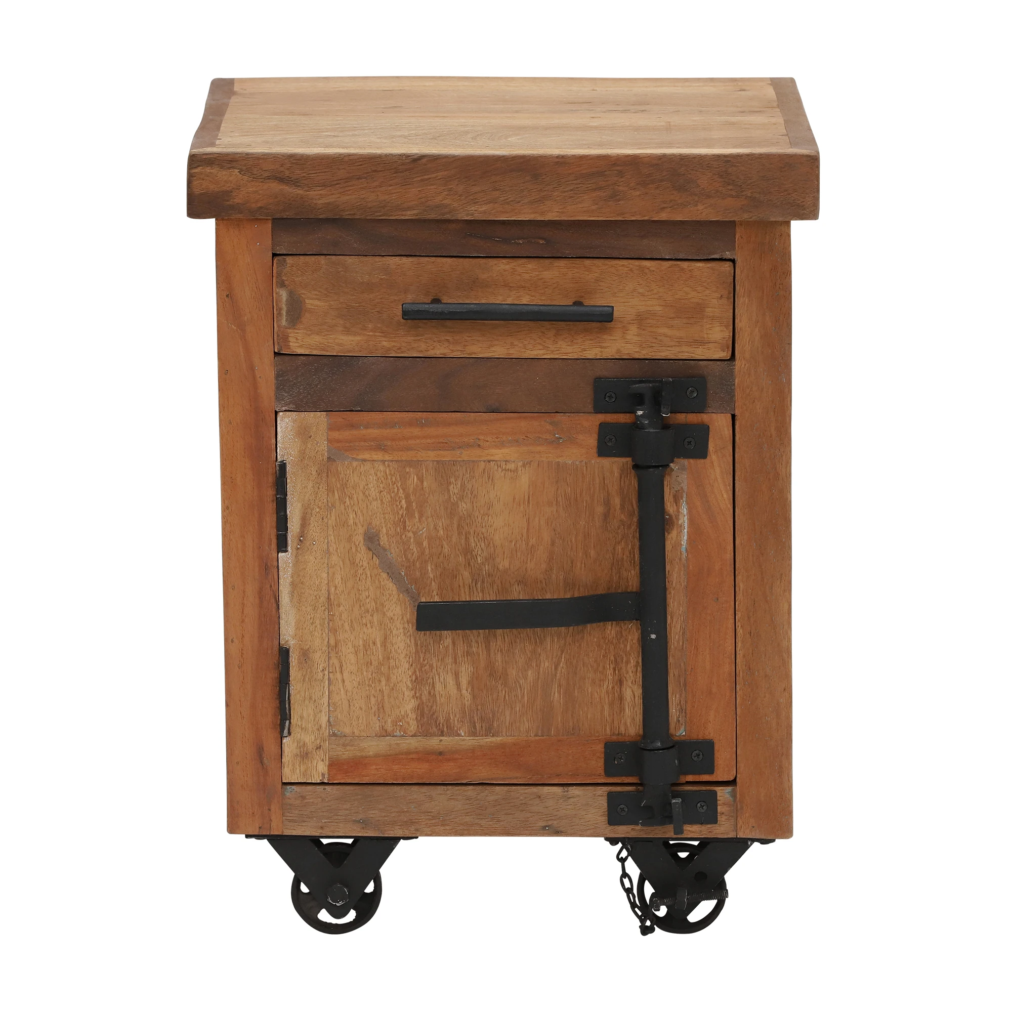 Antique Handmade antique wooden shipping container living room corner cabinet Retro Side End Small Container console Table
