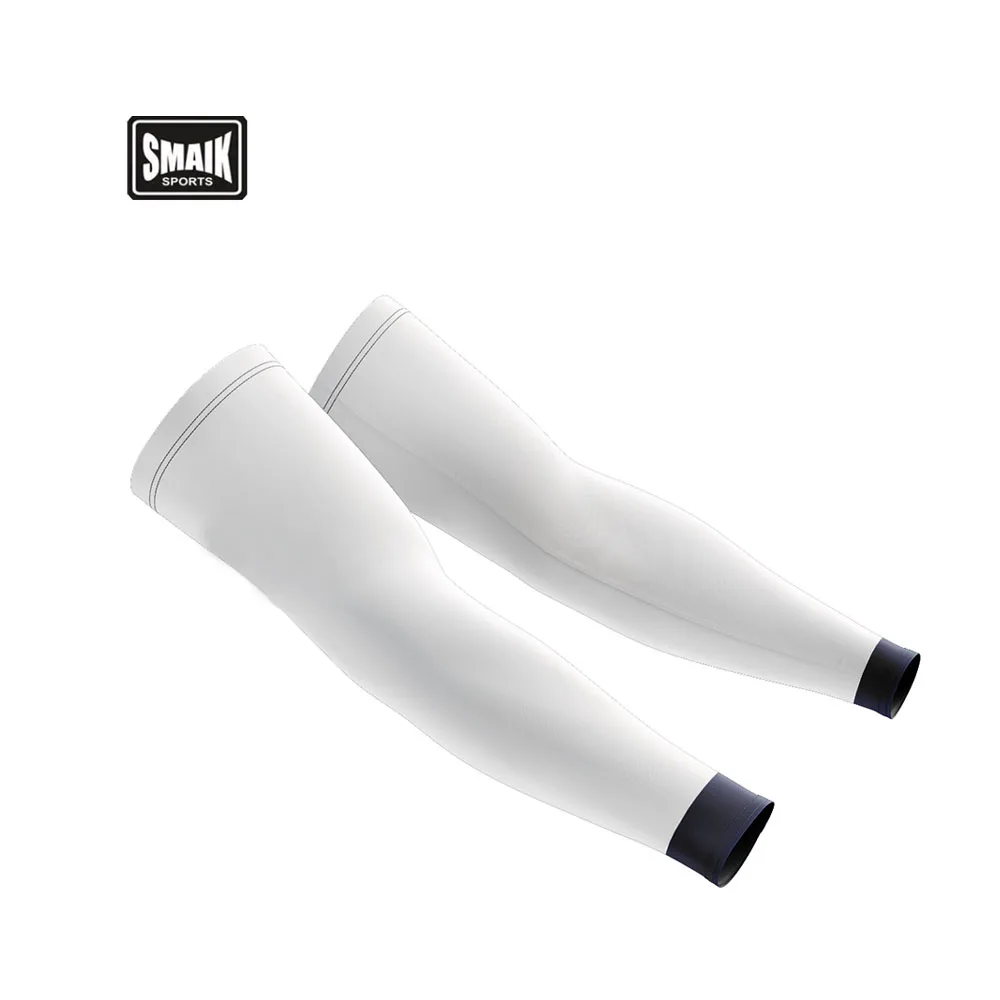 Running Cycling Protective Knitted Nylon Spandex Sunblock heat arm sleeves elastic long compression arm warmers