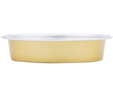 Modern 15ml Gold Aluminum Foil Disposable Container with Lid PC Material Microwavable round Cup Food Packing Load Capacity 5kg