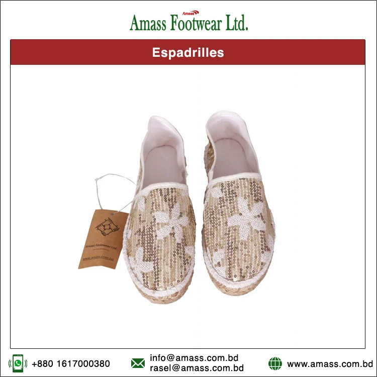 Genuine Market Price Bulk Selling Quick-Drying Customized Espadrilles Shoes