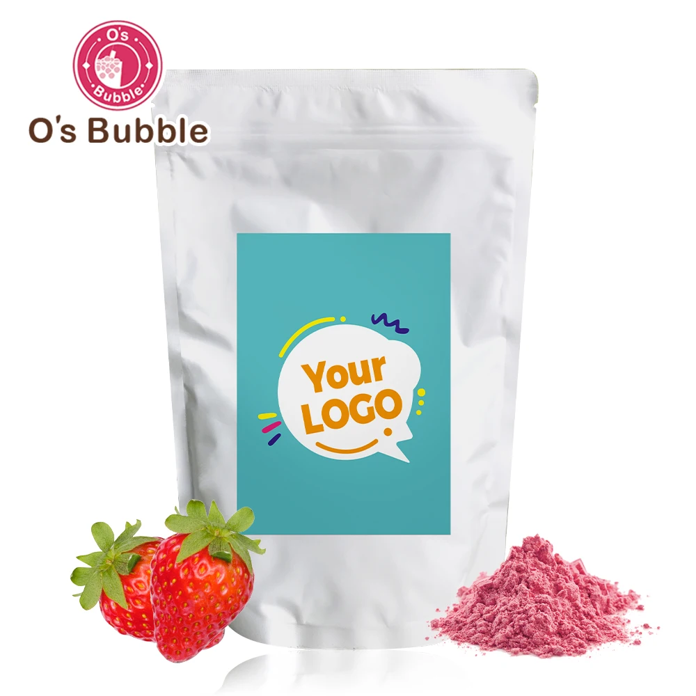 Orbitel International 3 In 1 Boba Tea Kit Powder Strawberry Flavor