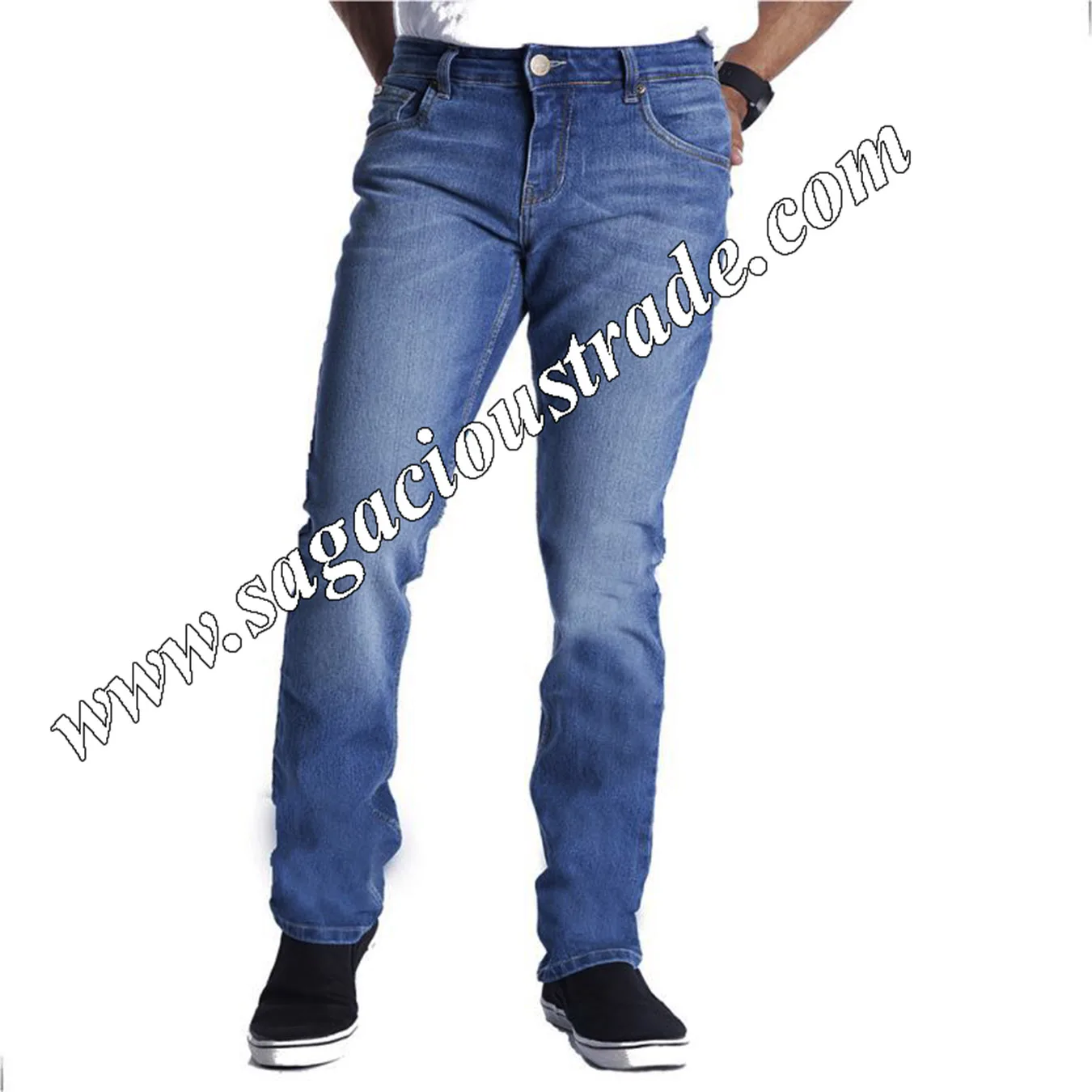 Blue Jeans Shorts Pant Men S Denim Jeans Softener Breathable Ripped Boys Casual JIN Custom Print Summer Cotton