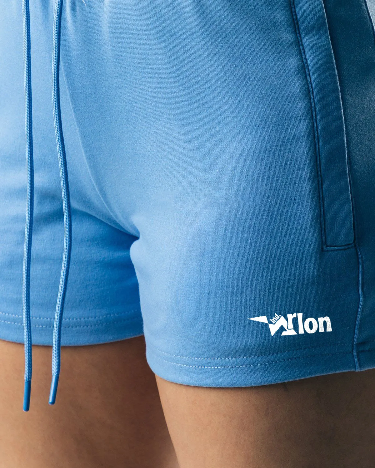 Оптовая продажа, женские летние хлопковые шорты из полиэстера с высокой талией и вышитым логотипом на заказ