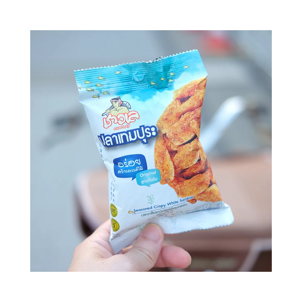 High Quality Seafood Snacks Crispy White Sardine (Original) - Thai Seafood Fish Snack Premium Delicious Crisps