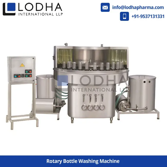 Automatic Head Washing Machine 100ml Plastic glass Rotary Bottle Washing Machine,