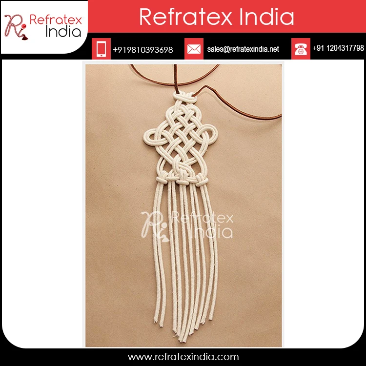 2022 New Arrival Wholesale Price Latest Design Fancy Cotton Macrame Jewellery for Sale