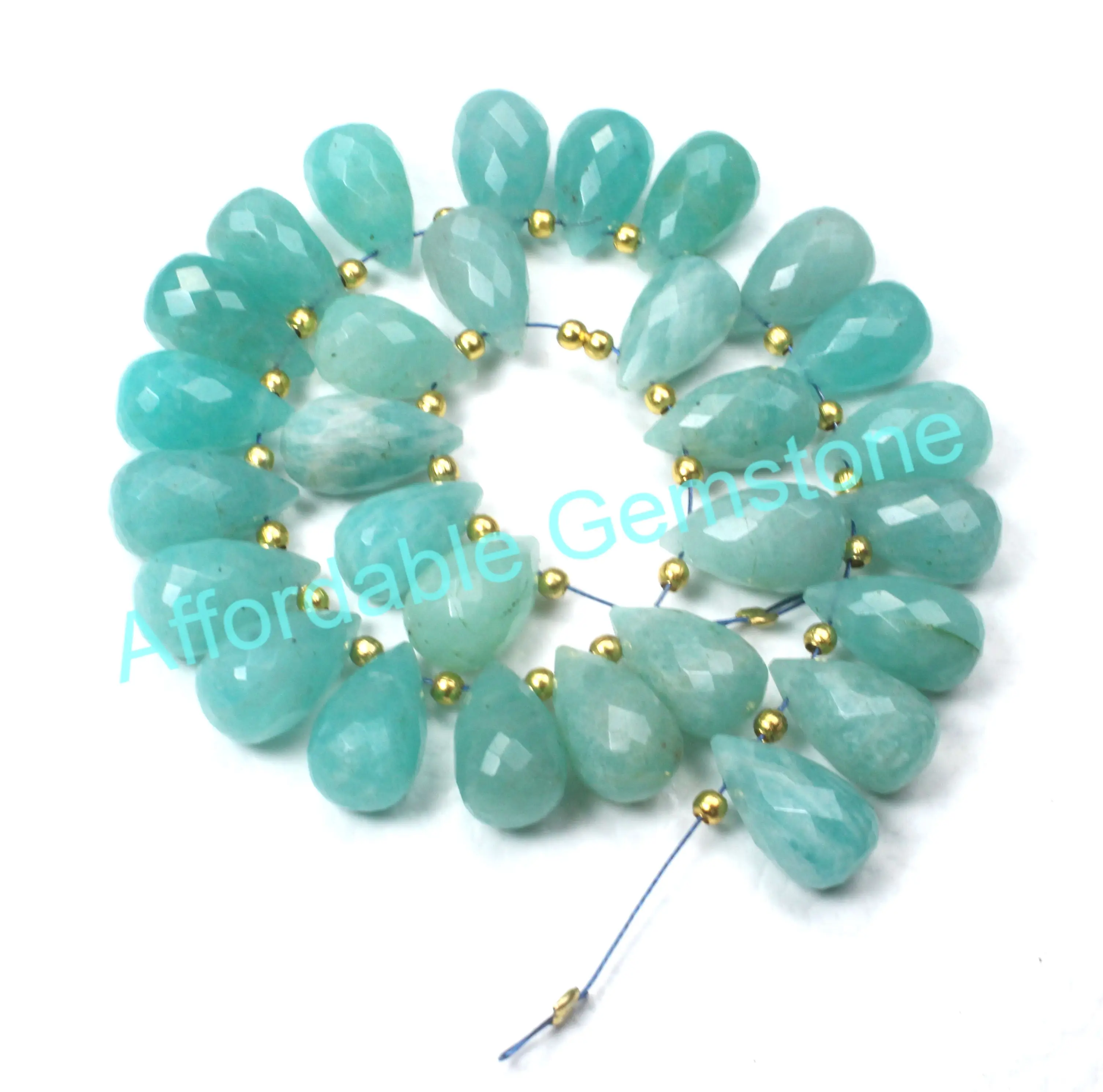 Амазонитовый драгоценный камень сверху камни в форме слезы изготовление ювелирных изделий драгоценные оптом