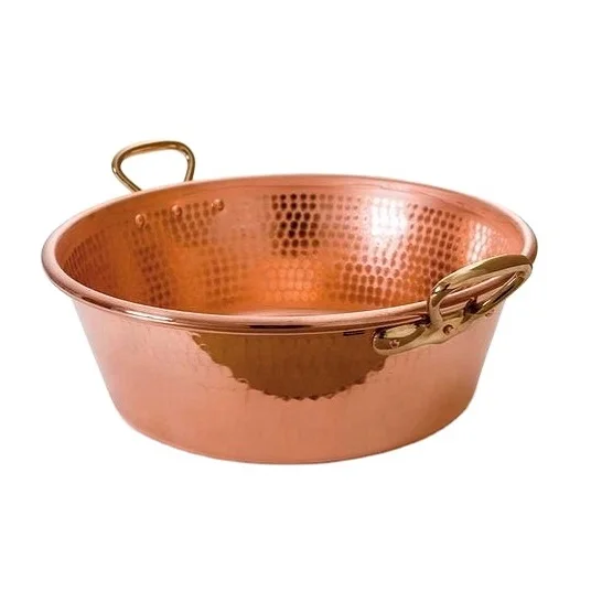 Dinnerware Decorative Hammered Copper Kitchen Bowl For Sale