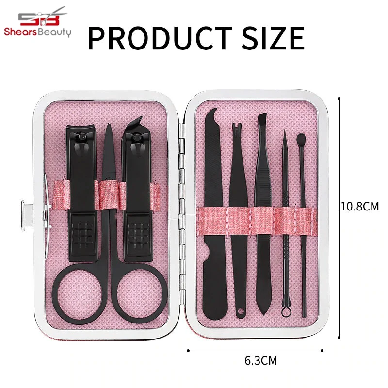 Nail Clippers Set Black Stainless 12 in 1 For Men And Women Manicure Pedicure Kit Luxury Nail File Sharp Nail