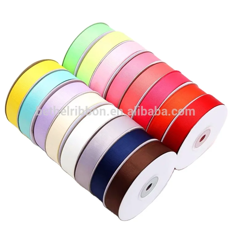 Custom satin printed ribbon roll colorful silk gift spool decoration for gift box bow