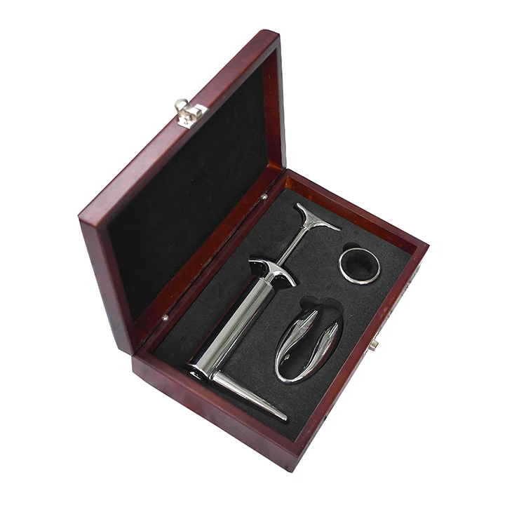 Gift Box Set Liquor Wine Kit, Foil Cutter, Wine Collar