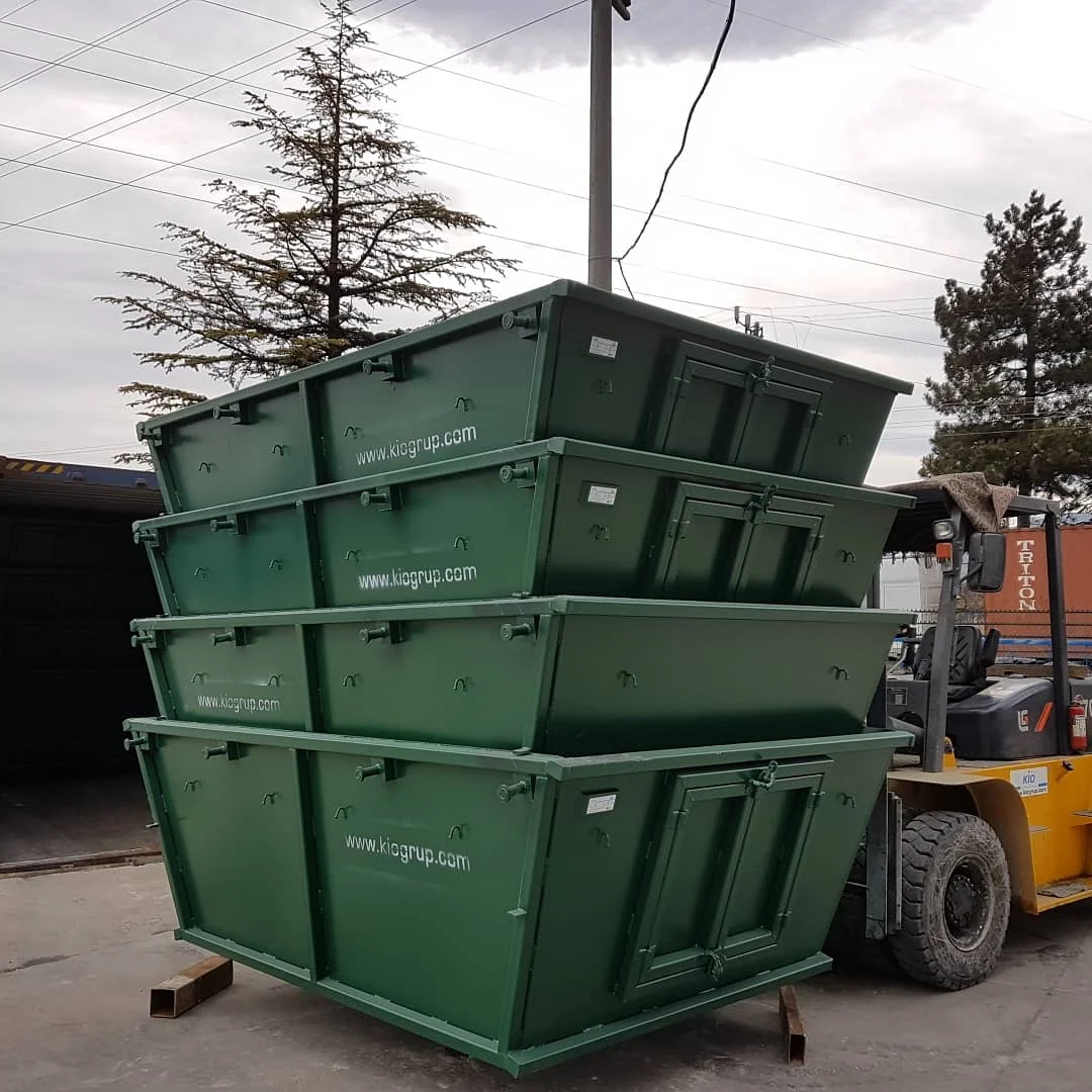 Мусорный контейнер бункер-накопитель металла пропустить