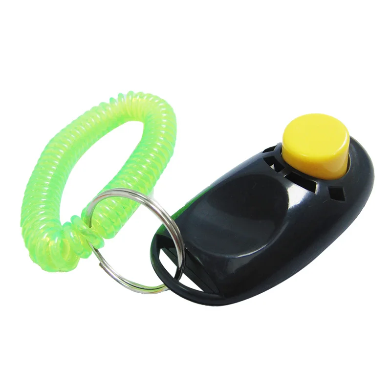 Customizable Logo Personalized Plastic Pet Training Whistle Strap Dog Trainer Clicker