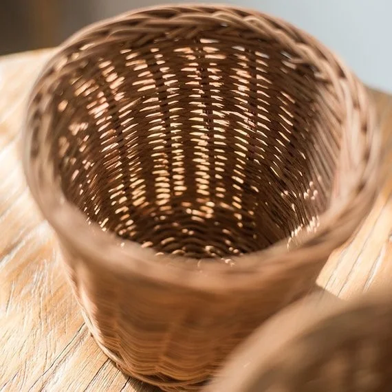 Eco-friendly High Quality Round Rattan Basket