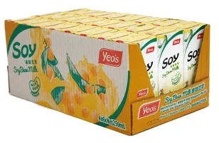 Оптовая продажа, гладкий сбалансированный вкус, Сингапур, мгновенный напиток из соевого бобов, молочный напиток 250 мл Для вегетарианского напитка