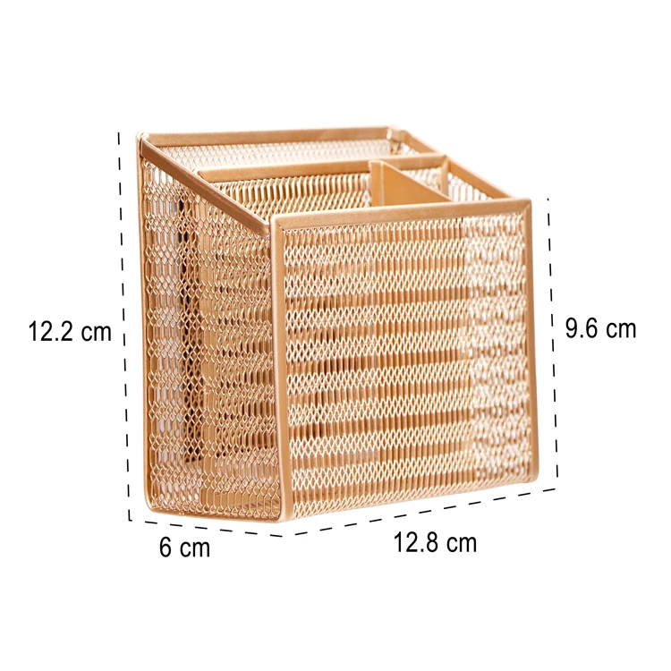 2022 Модный металлический держатель для карандашей, отсеки для хранения розового золота, магнитный держатель для ручек