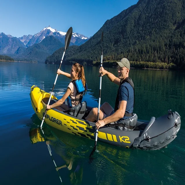 
Pool accesorize floats - Canoe Inflatable Kayak Intex 68307 K2 - outdoors activities in the nature - water fun 