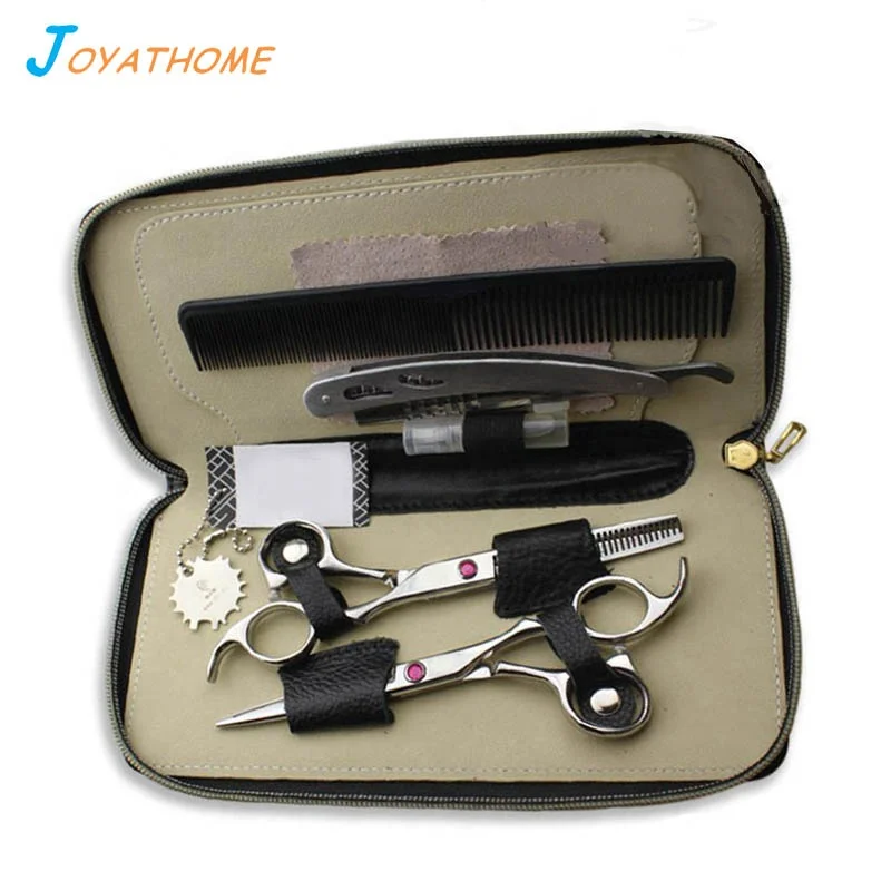 8pcs Private Label Hair Care Set Clippers Flat Shear Teeth Men Women Trimming Barber Shop Supplies Salon Beauty Equipment