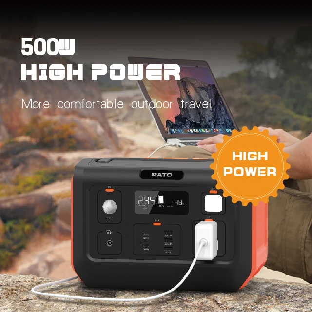  OEM Mini 300w generator portable power station 220v AC output lithium charging solar staion for camping