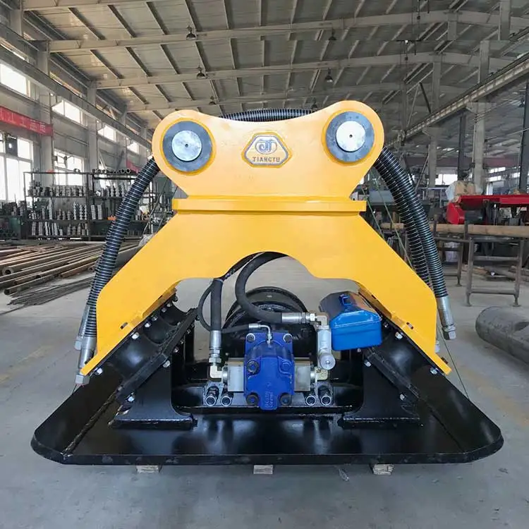 backhoe vibrating soil plate compactor for excavator