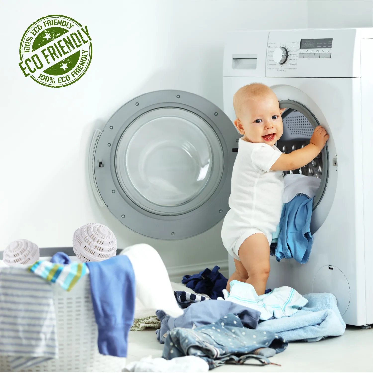 Safe and hygienic Eco Hi-Ball power clean washing ball made in South Korea