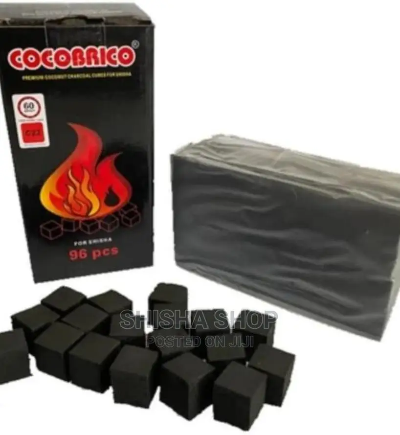 White Ash 100% Pure Natural Coconut Shell Indonesia hookah Charcoal / shisha charcoal