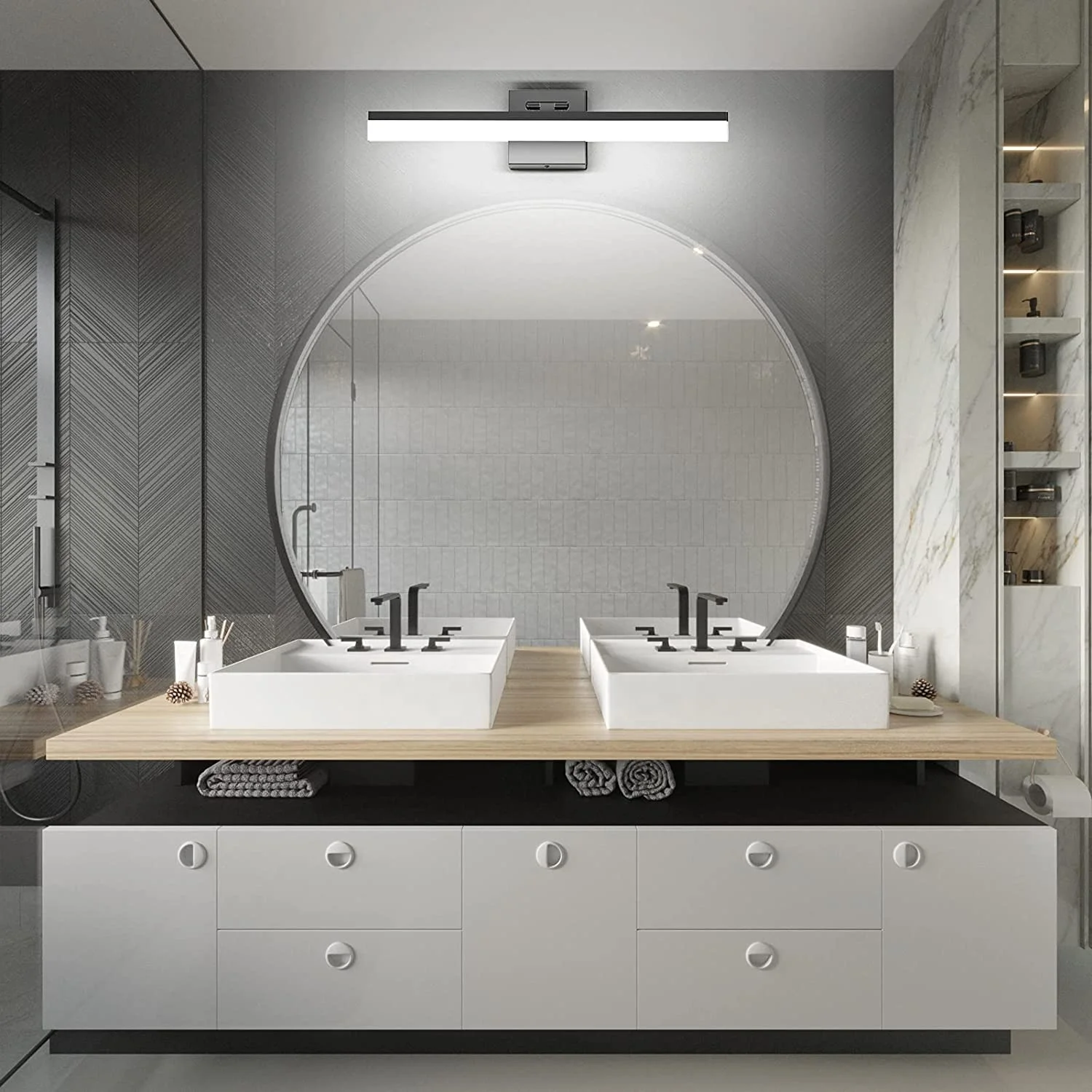 Modern Interior Lighting 9W 12W 14W 16W Bathroom Mirror Light Aluminum Led Mirror Lamp Simple Makeup Light