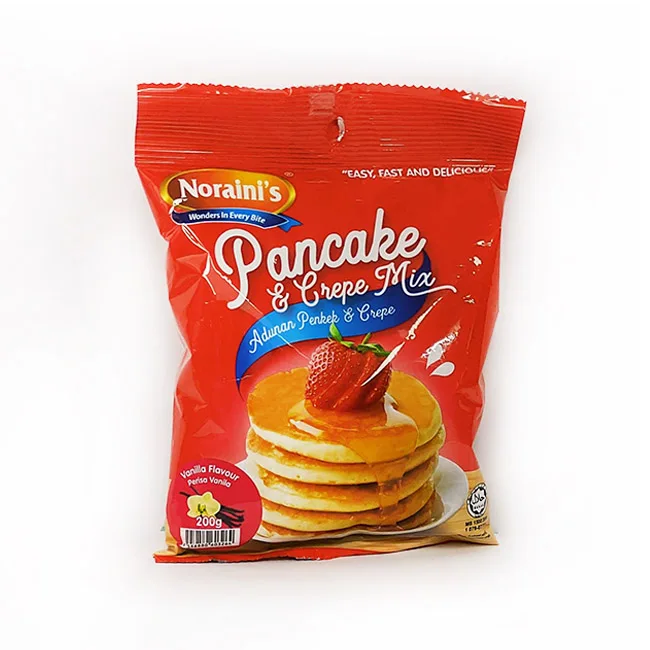 Best Price Simple Baking Pancake and Crepe Mix Vanilla Flavor Flour Instant Premix Flour 200g Just Mix and Ready To Bake