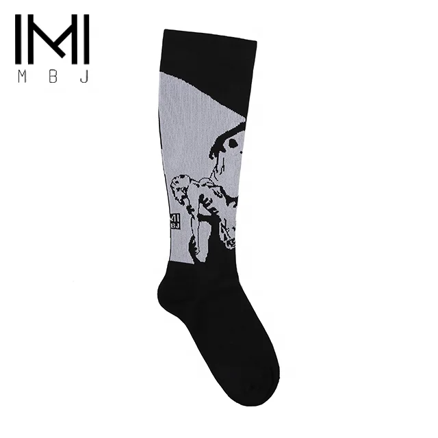  MIT knee high compression basketball tube socks 20-30mmhg for man