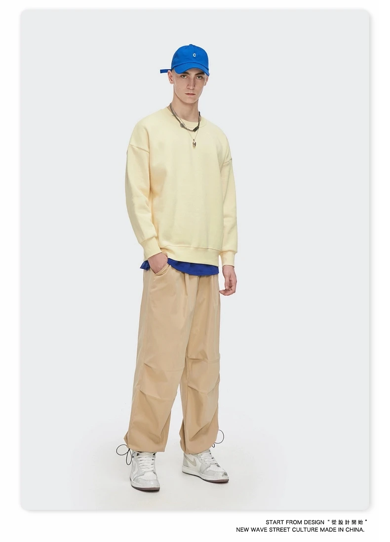 
OEM sweat shirt 100% cotton fleece heavy weight custom sweatshirt 