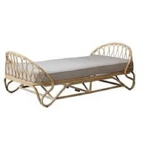 
Vietnam Modern Bedroom Classic Design Strong Support Bamboo Bed with Natural Color 