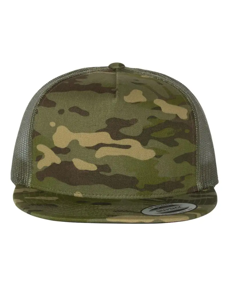 Flat Bill Trucker Cap Camouflage