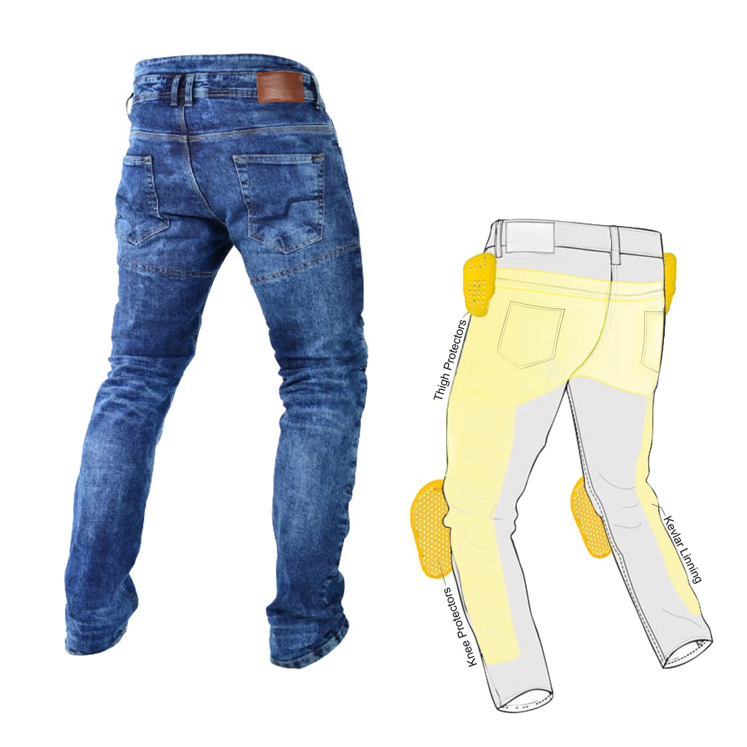 Best manufactured snow washed motorbike jeans for girls, A Rated kevlar jeans for women, Prime Protection